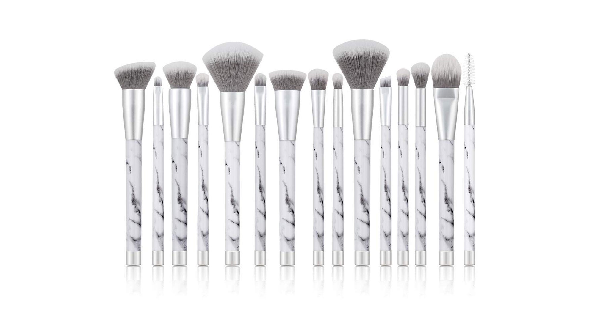 10 pcs White Makeup Brushes ALS3H-6234 - AMZ Cosmetic
