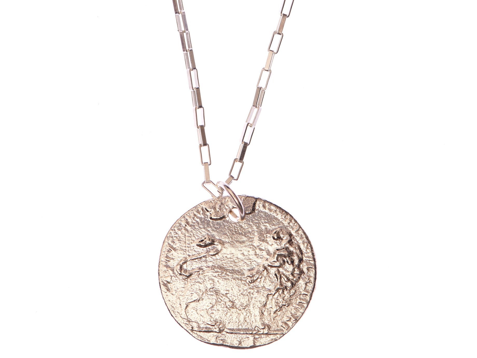 Alighieri The Snow Lion Medallion Necklace MAN