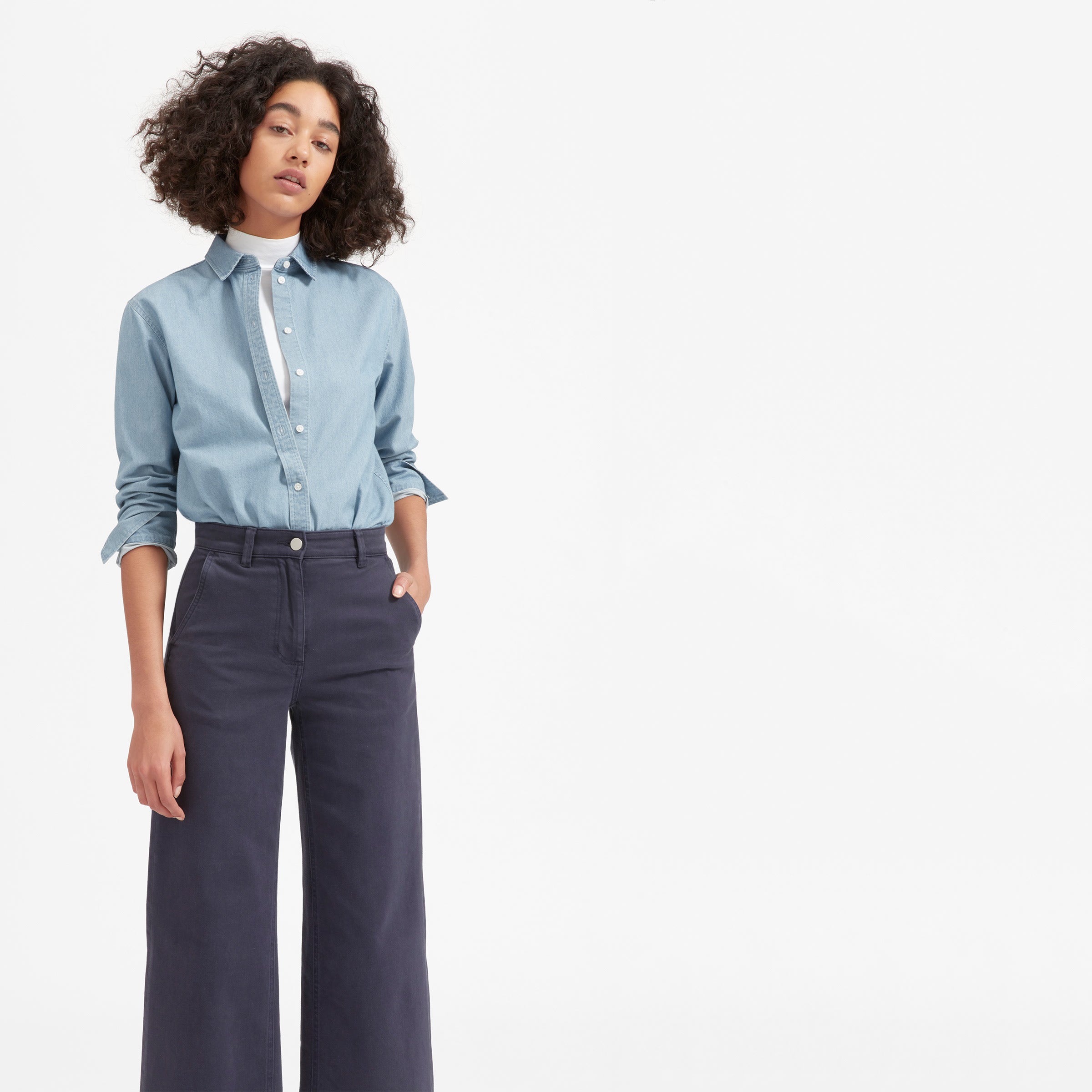 Everlane denim sale shirt