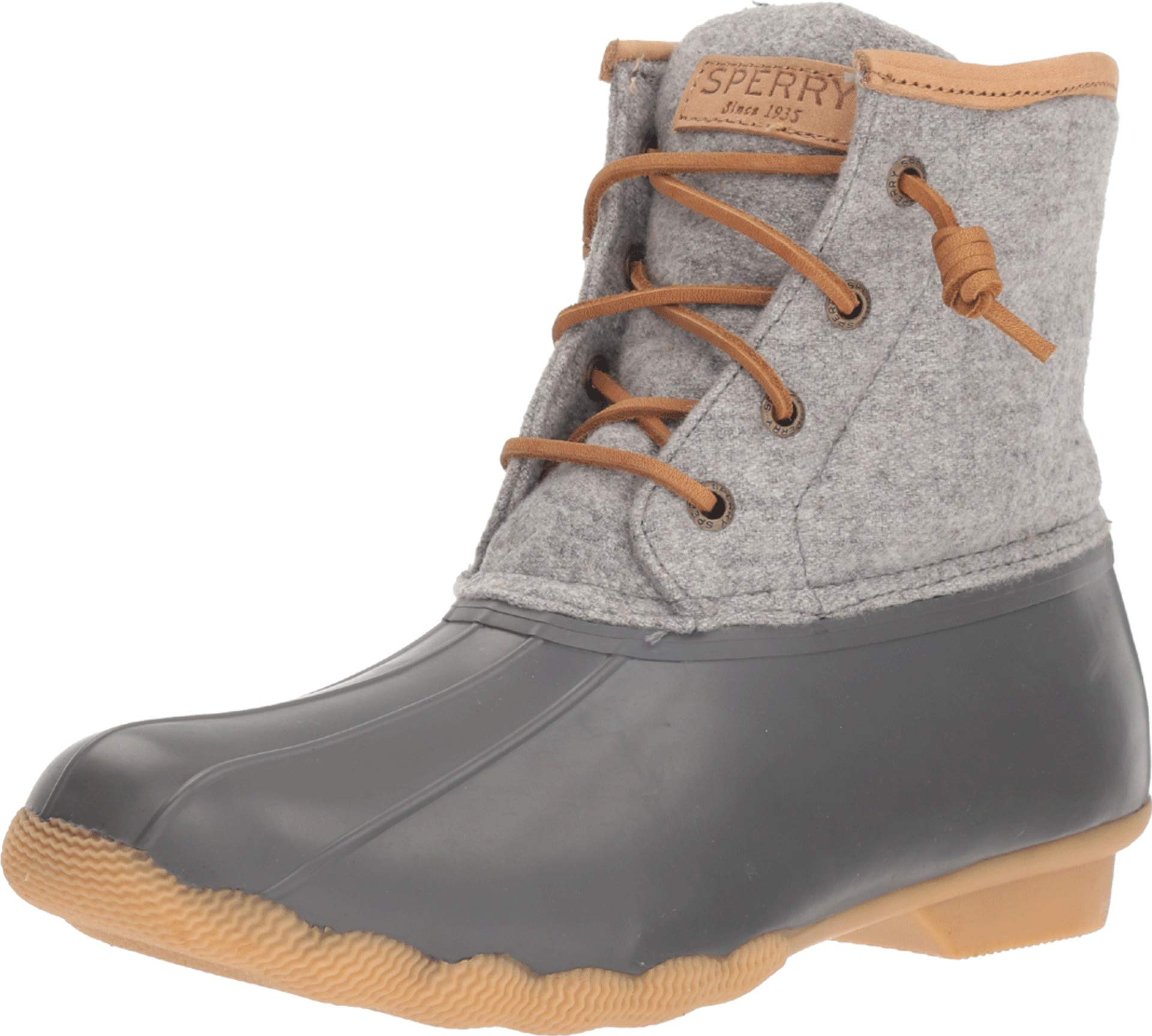 sperry saltwater emboss wool duck rain boots