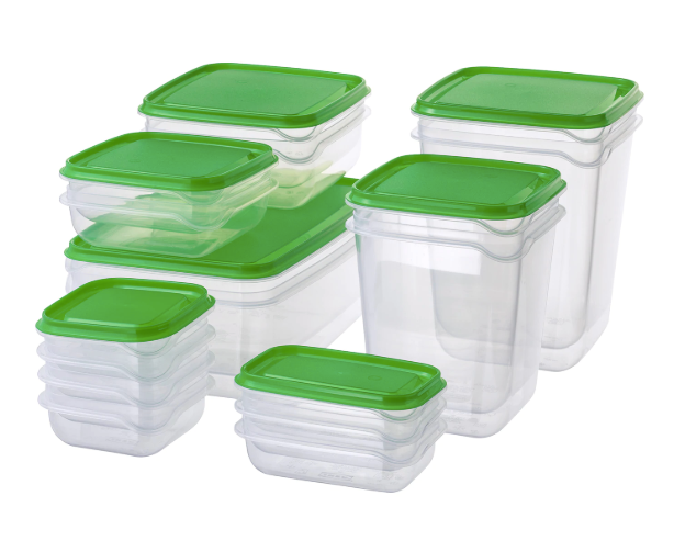 Freshware Food Storage Containers 3 Compartment with Lids 21 Pieces