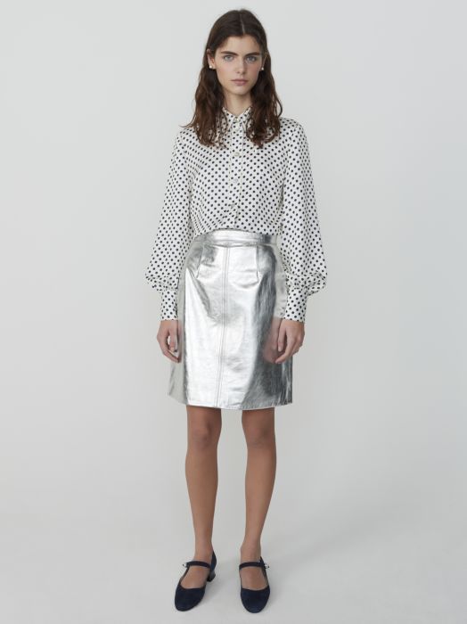 Alexa Chung + Antoinette Polkadot Pointed Collar Shirt