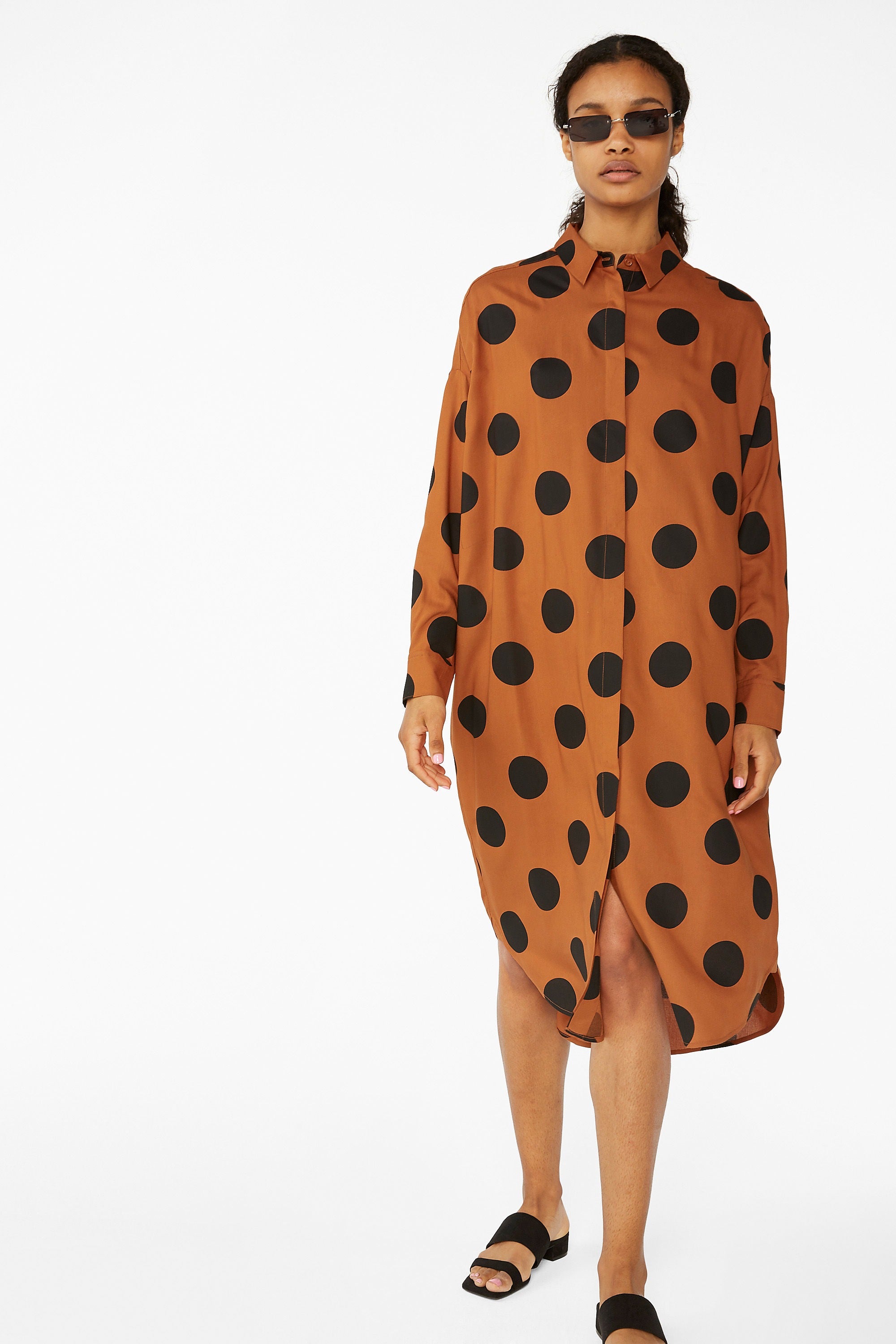 monki long shirt dress