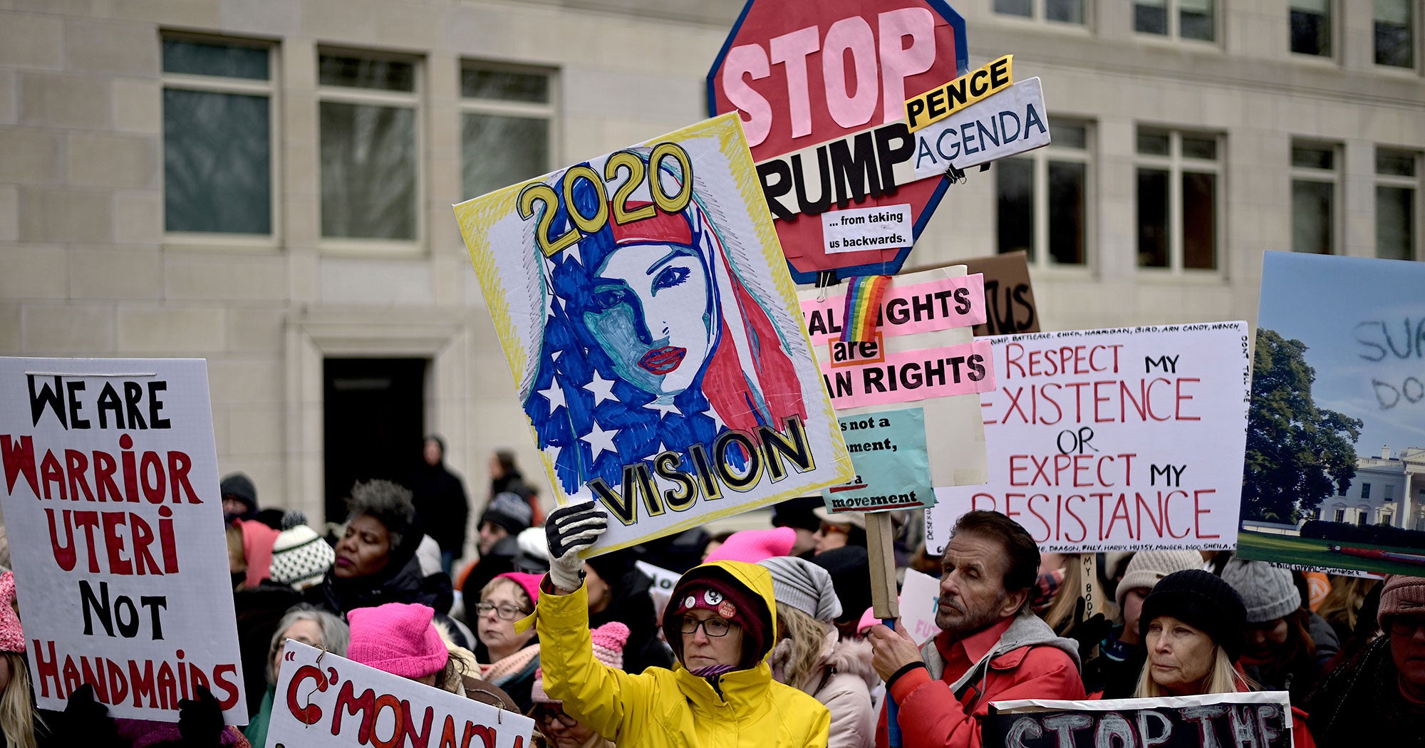 National Archives Censor Women's March Photo, Trump