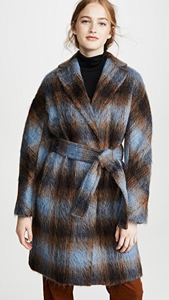 Vince belted outlet cozy coat