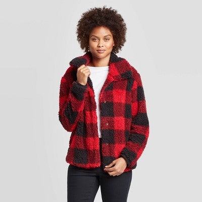 plaid jacket womens target