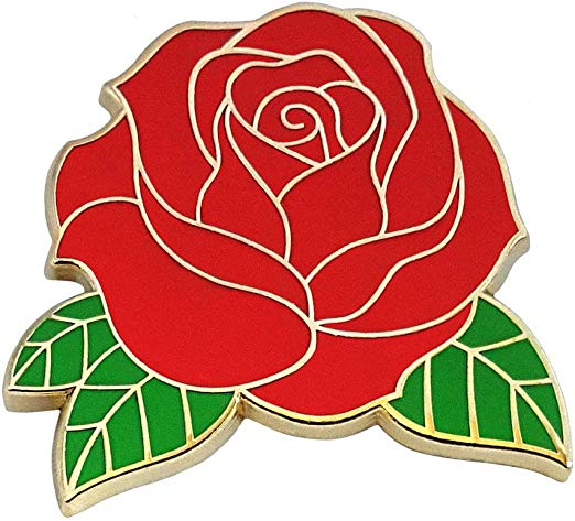 Pinsanity + Red Rose Enamel Lapel Pin