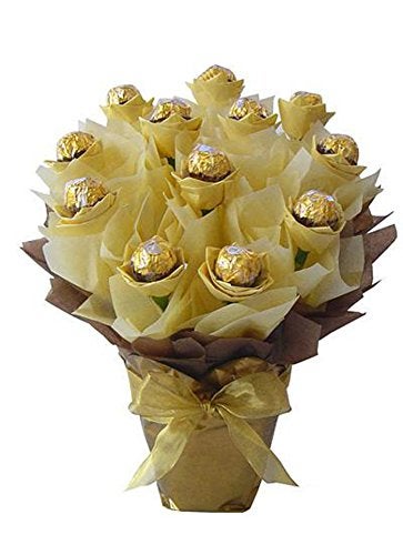 Chocolate Candy Gold Wrap Ferrero Rocher, 48 Count, Christmas Wrap