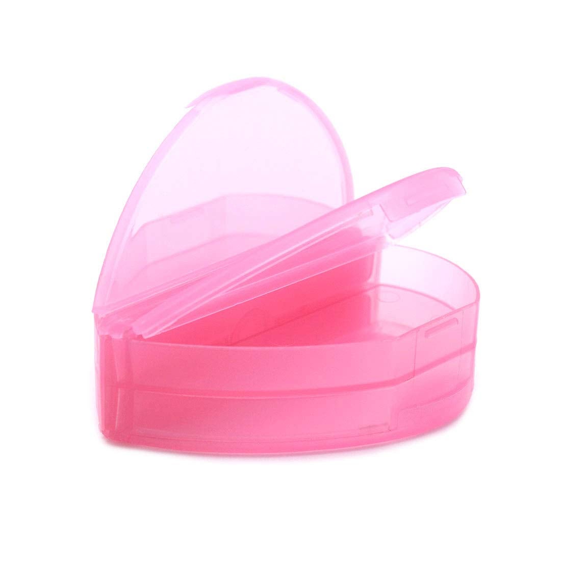 Pill Organizer - Portable - Plastic - Magnet - Gray - White - Pink