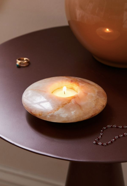 onyx tea light holder