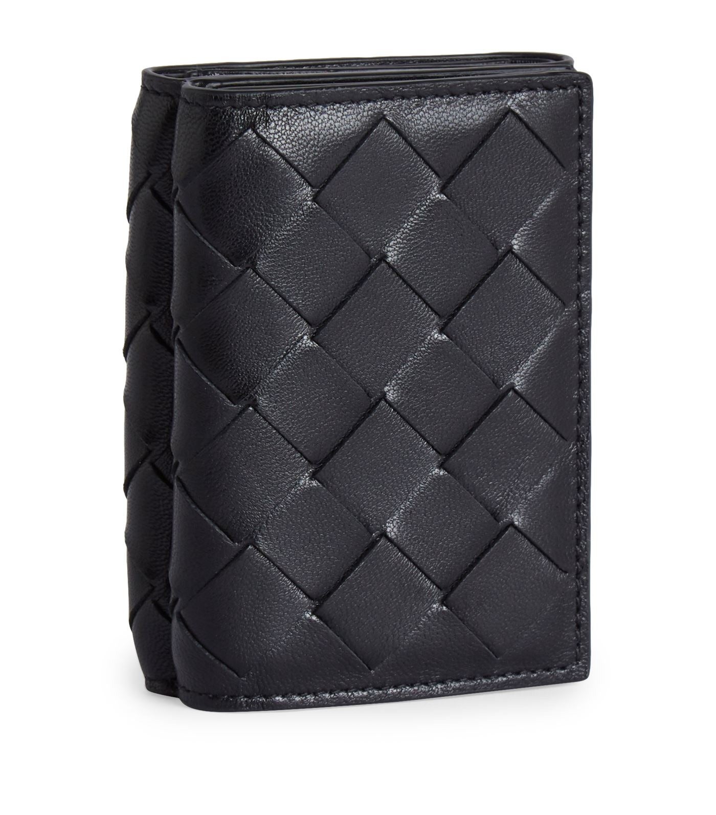 Bottega Veneta + Mini Intrecciato Leather Wallet