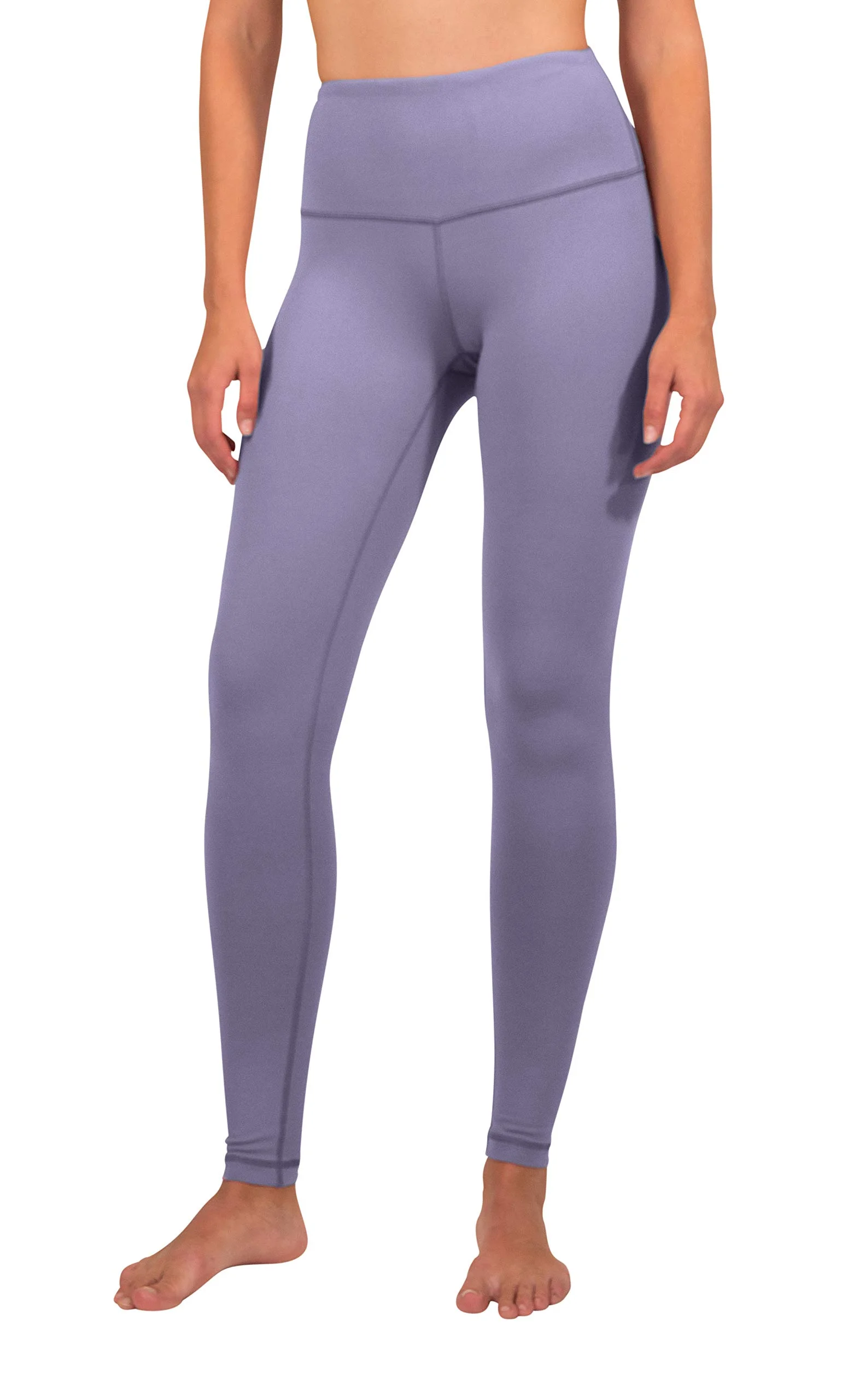 90 Degree By Reflex Interlink High Shine Cire Elastic Free V-Back Flared  Leg Yoga Pants - Potent Purple - Large