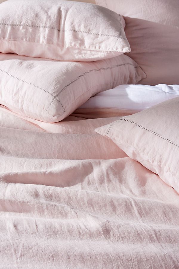 anthropologie linen duvet cover