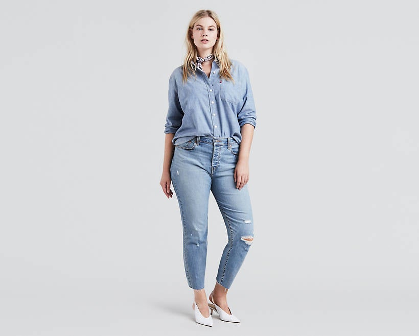 levis wedgie jeans plus size