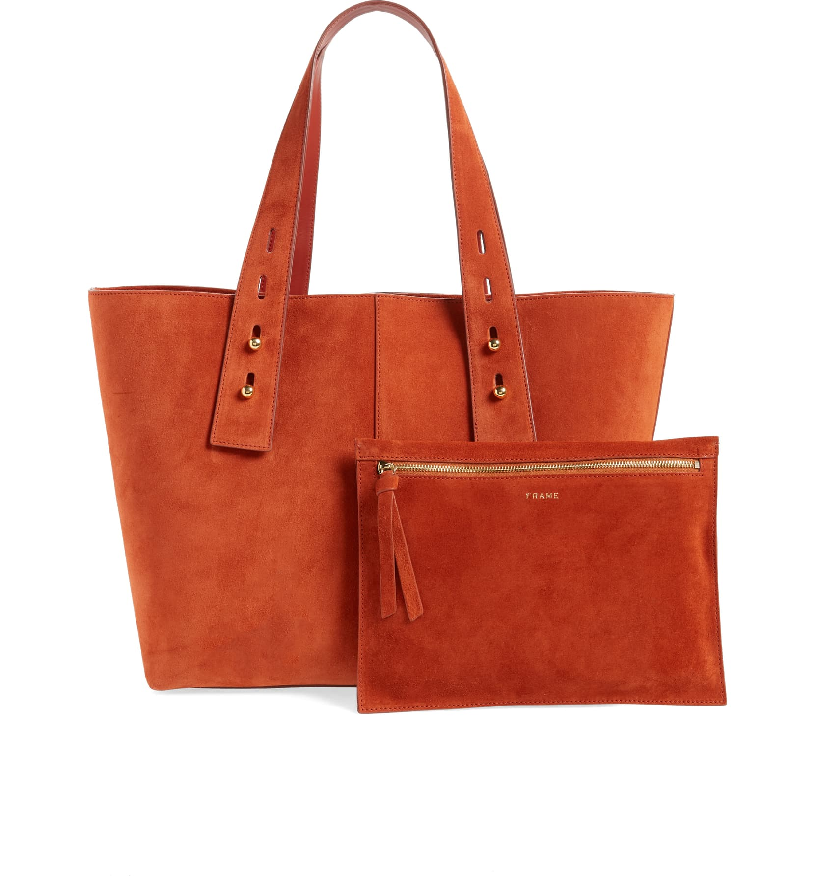 Frame + Suede Medium Tote