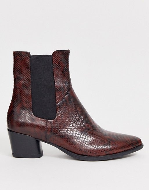 Bottines clearance imitation python