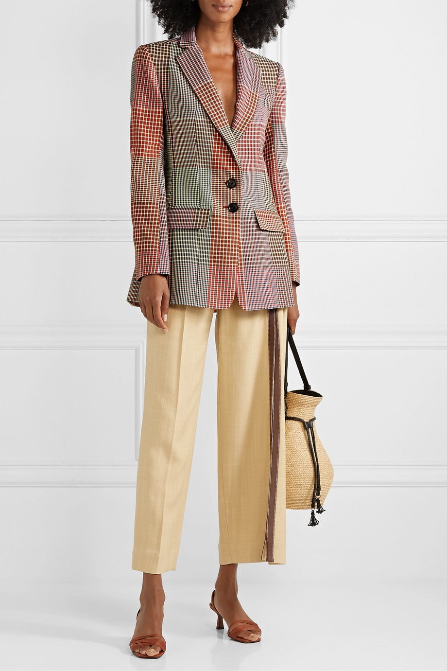 Rosie Assoulin + Houndstooth Woven Blazer