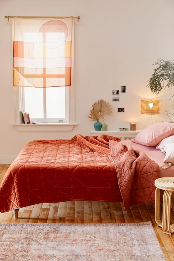 Urban Outfitters Distressed Check Duvet Set