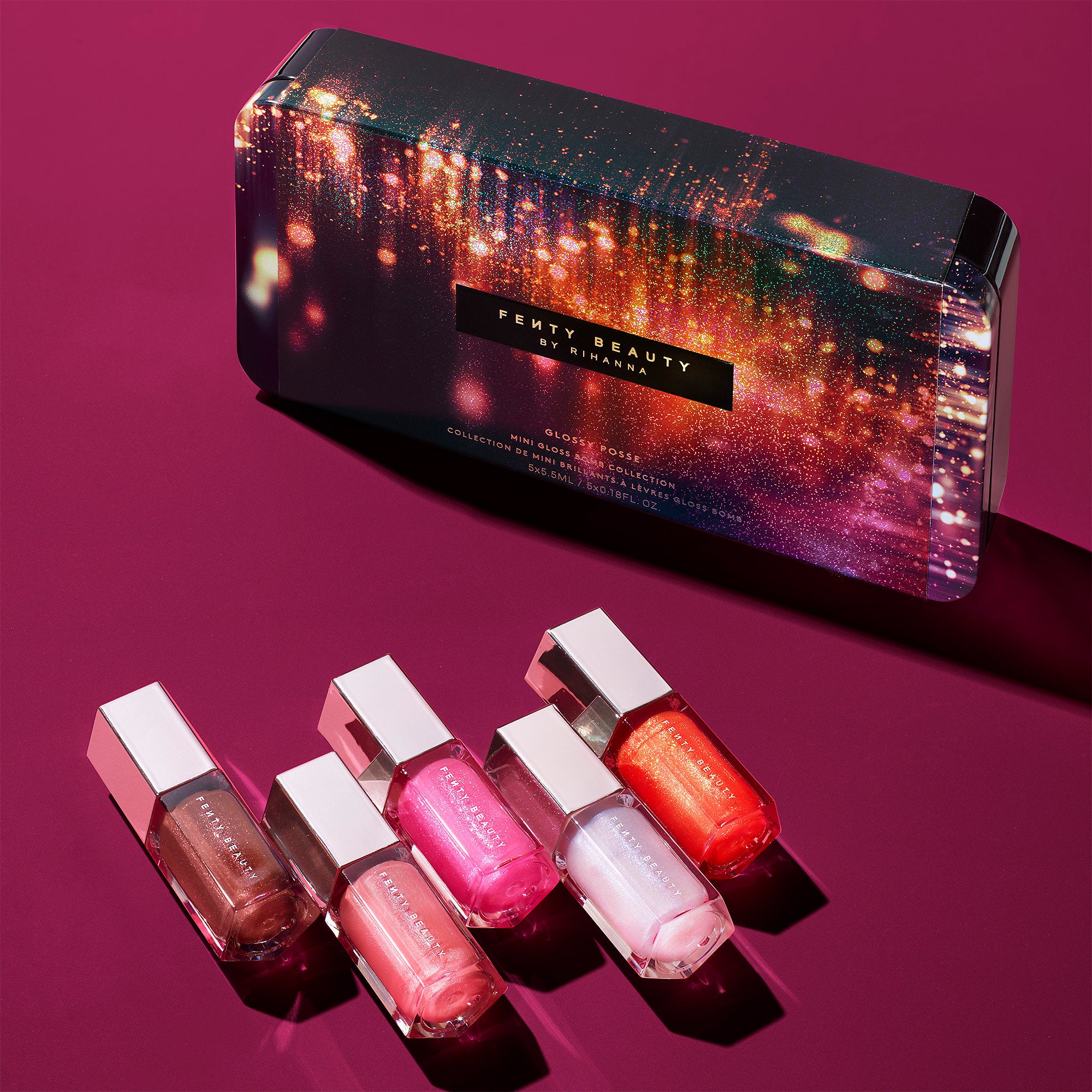 fenty glossy posse mini gloss bomb set