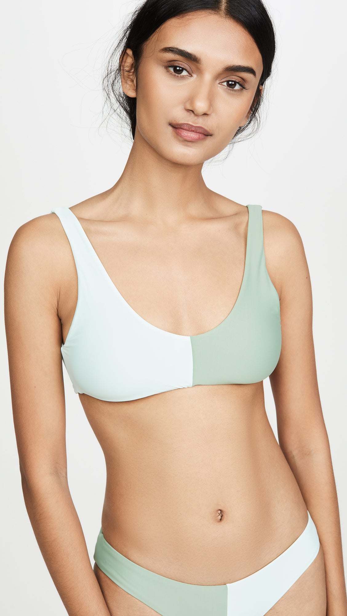 sports bra as swim top