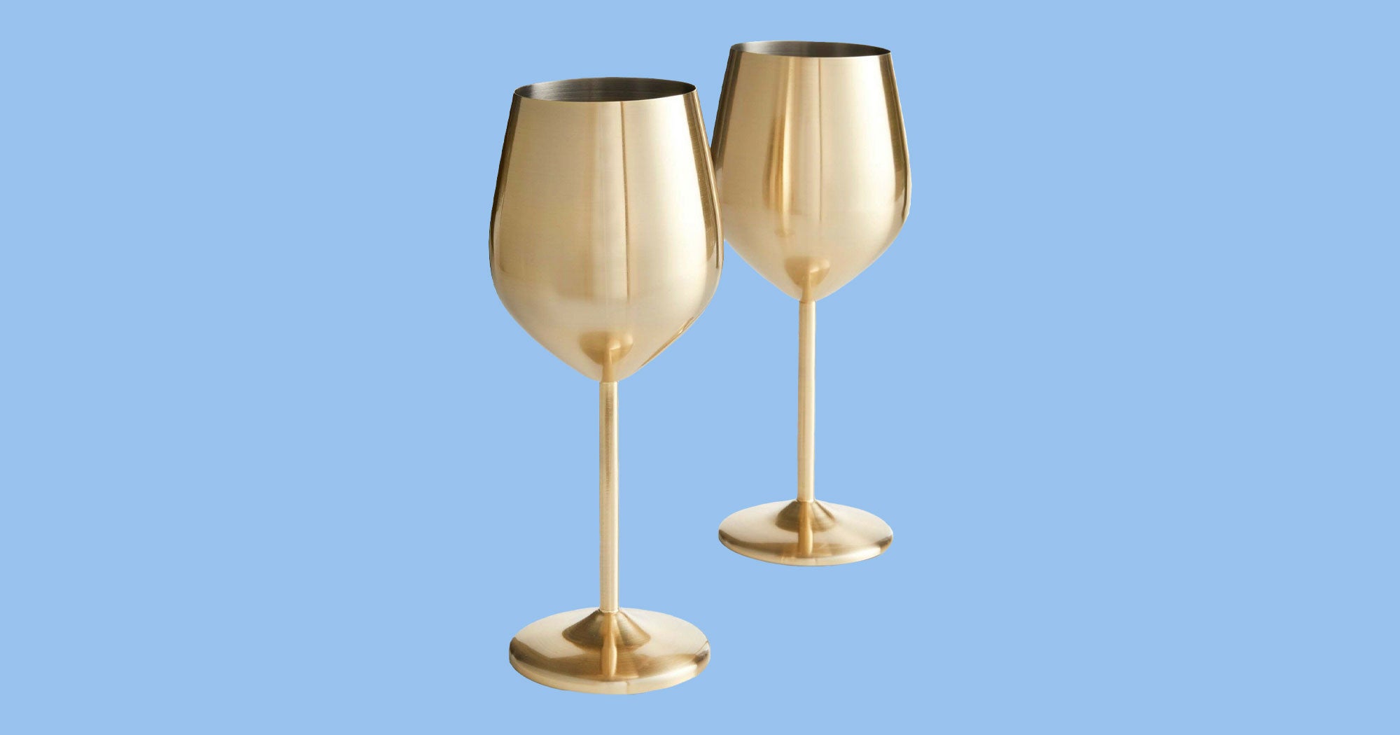 gold wine glasses