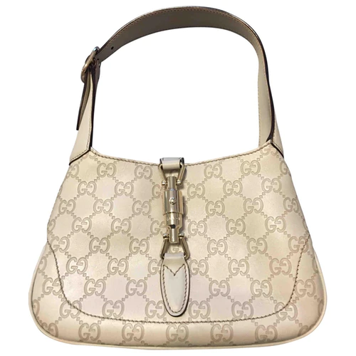 Gucci - Authenticated Dôme Handbag - Leather Beige Plain for Women, Very Good Condition
