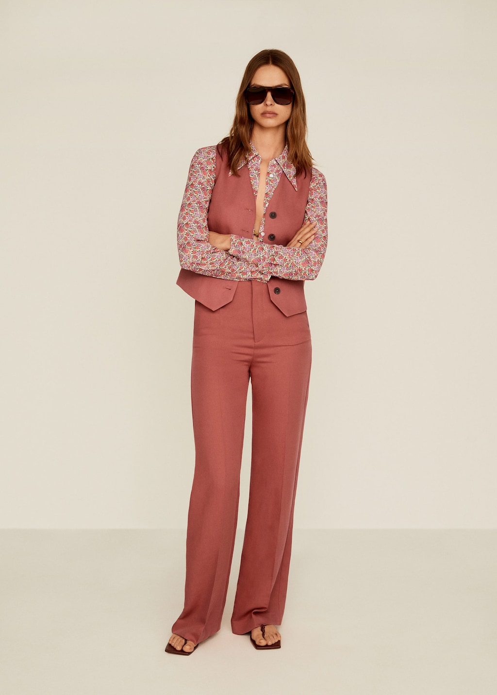 mango pink pants