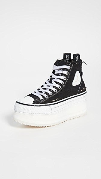 R13 Platform High Top Sneakers