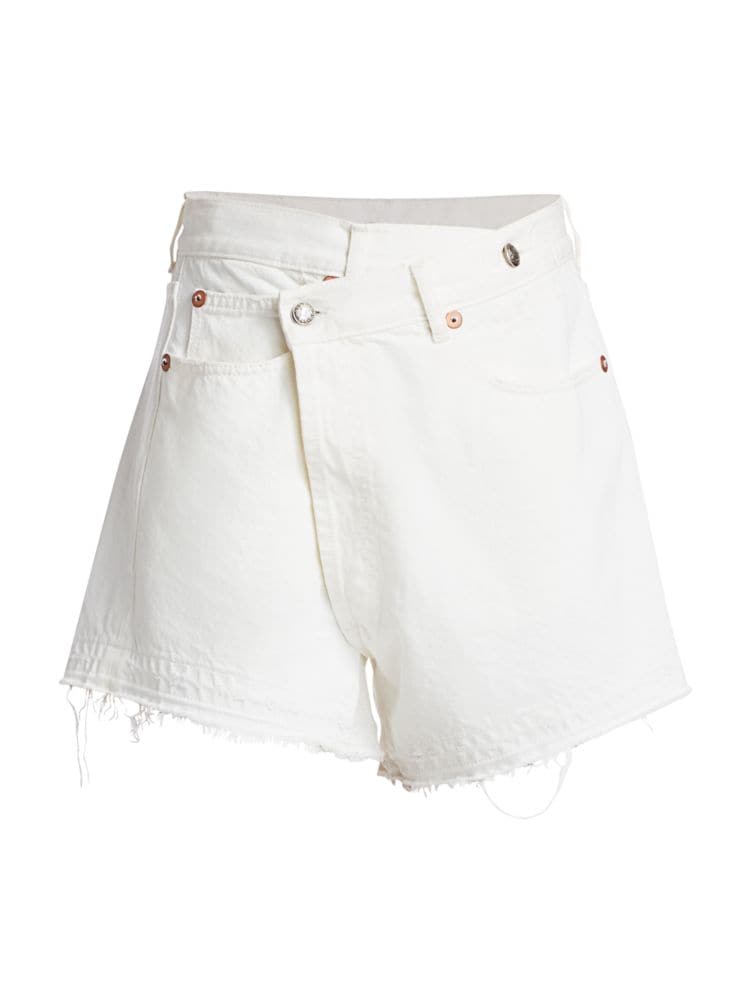 R13 + Crossover Denim Shorts