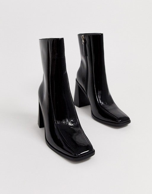 Co Wren Co Wren Square Toe Block Heel Ankle Boots