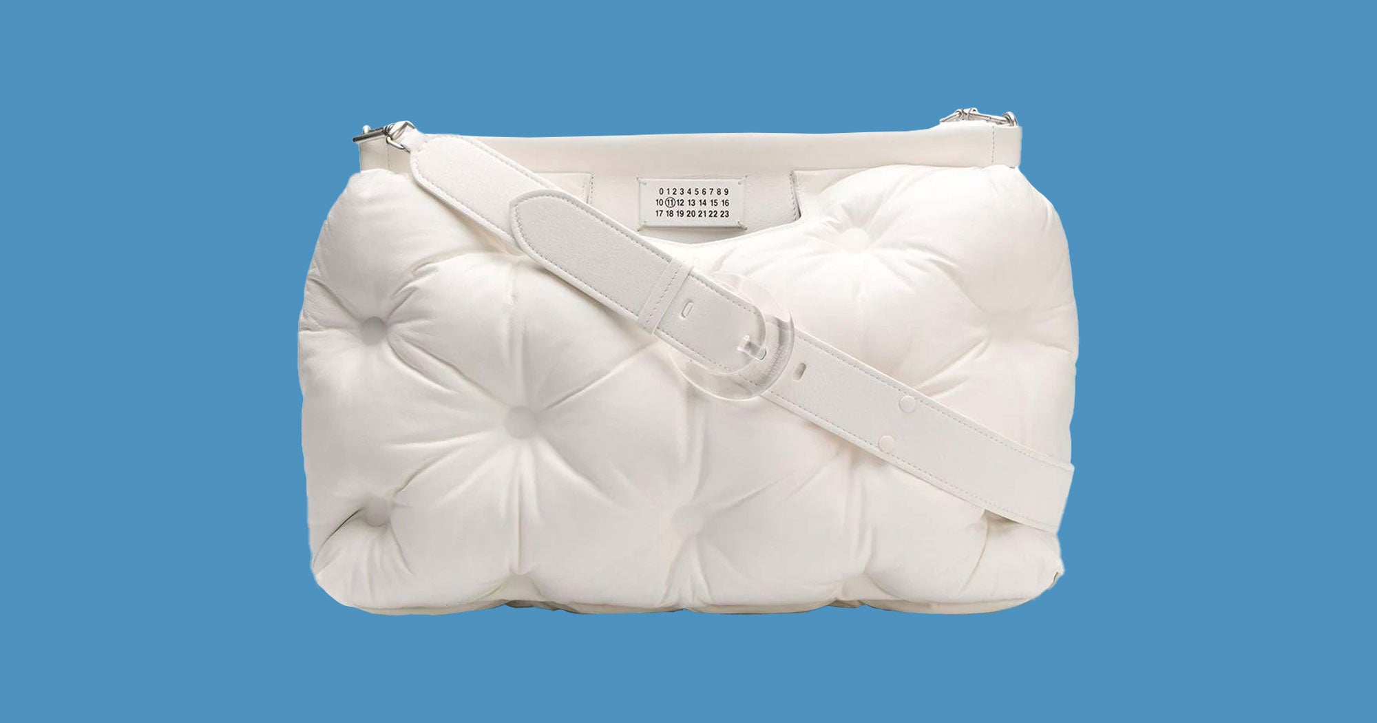 Puff Cloud Leather Glam Margiela Style Slam Crossbody Bag Shoulder Bag Pouch