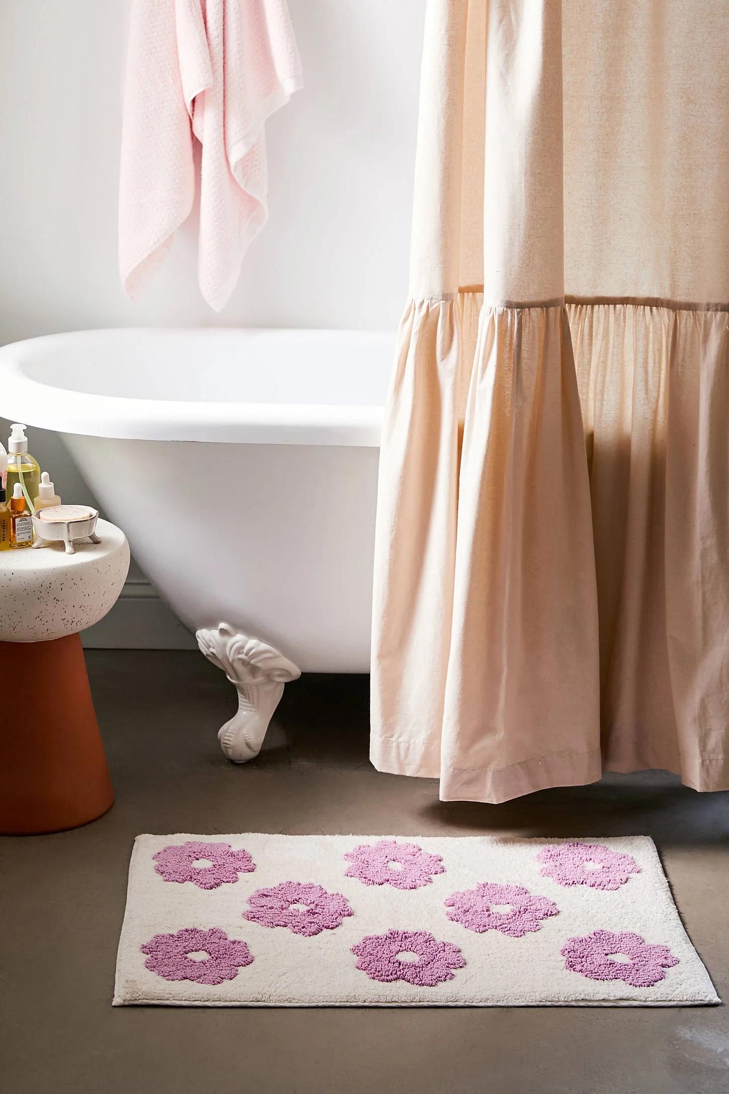 Urban Outfitters Farrah Floral Bath Mat