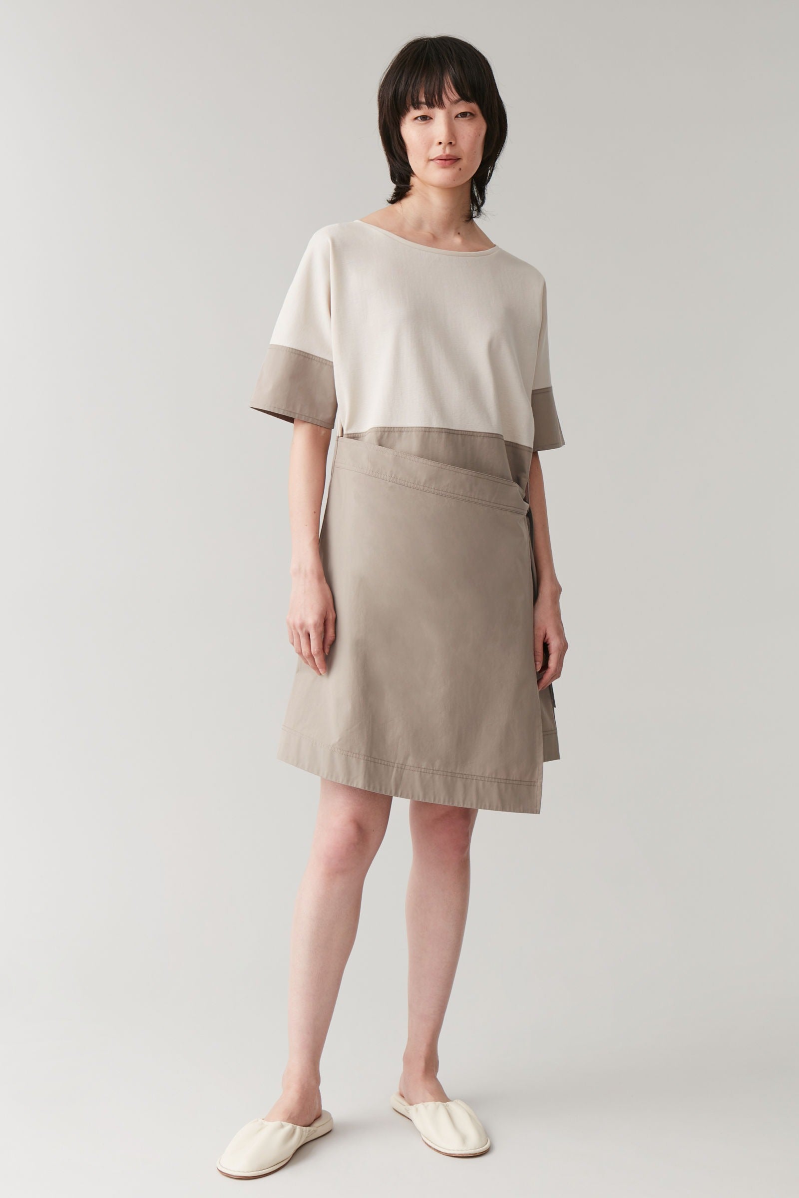 COS + Contrast Wrap Dress