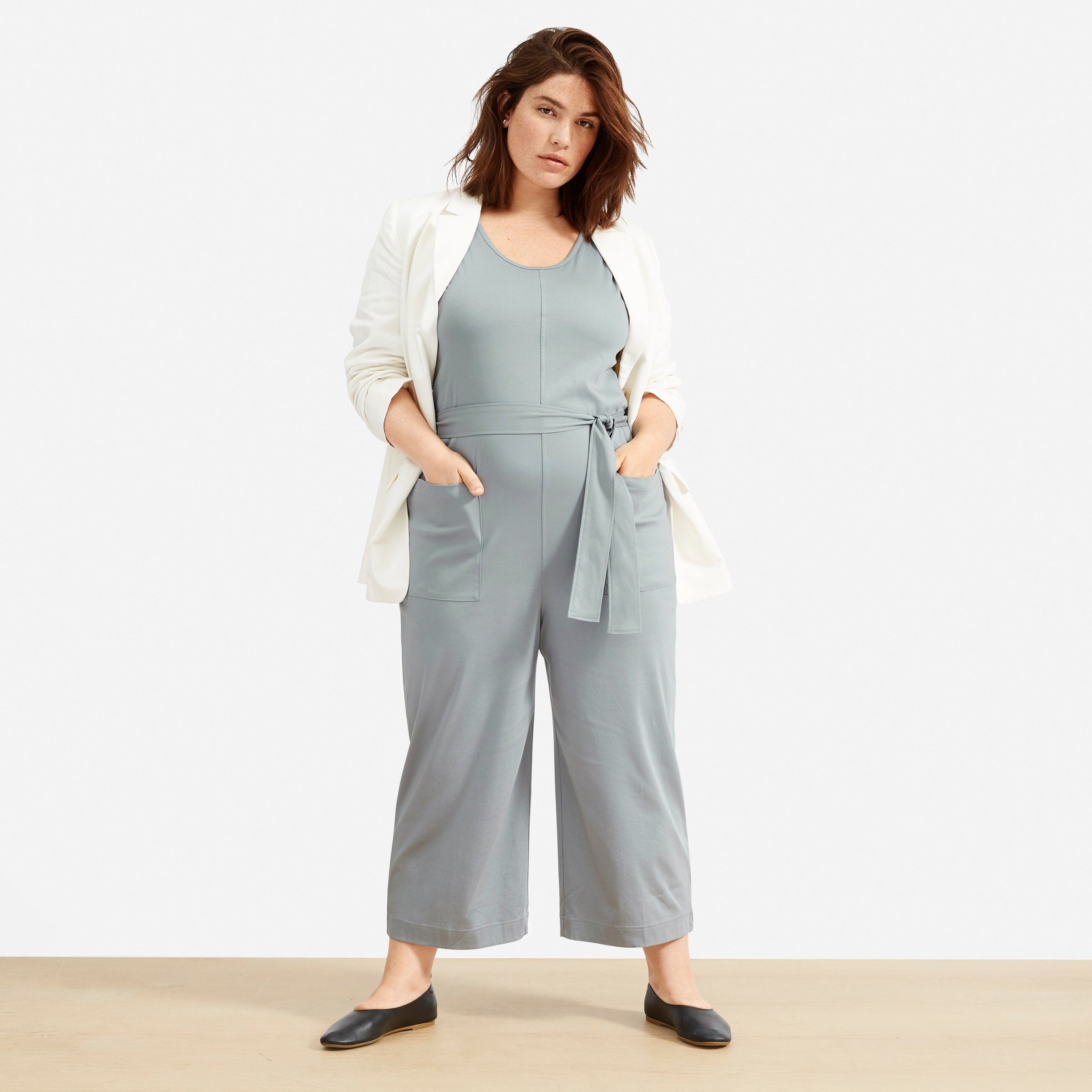 Everlane luxe cotton jumpsuit online