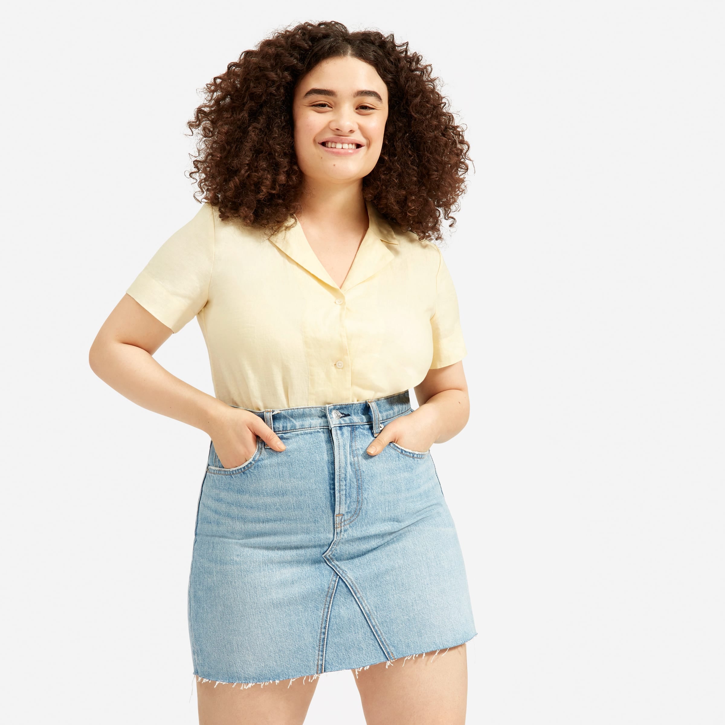 Everlane best sale denim skirt