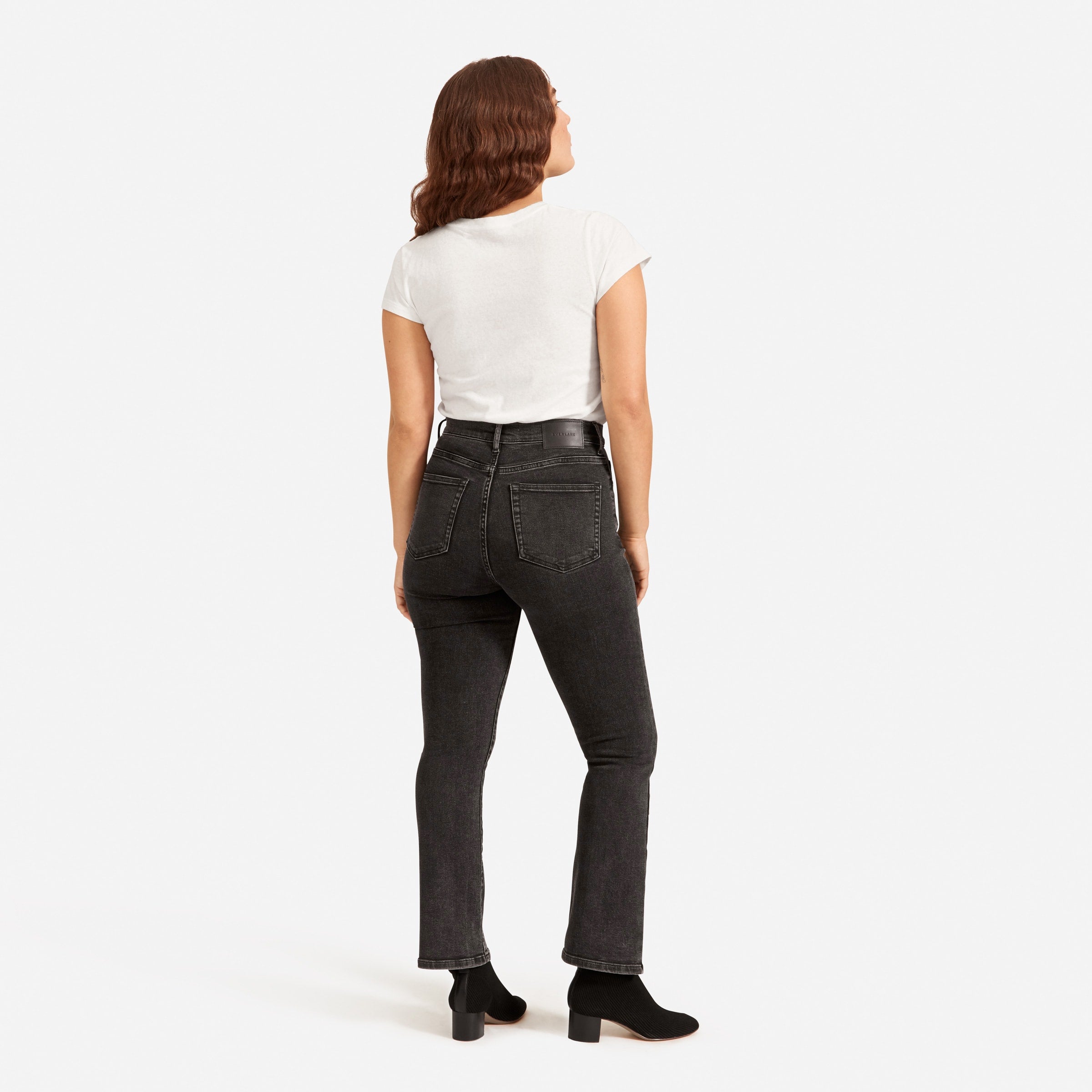 everlane authentic stretch skinny bootcut