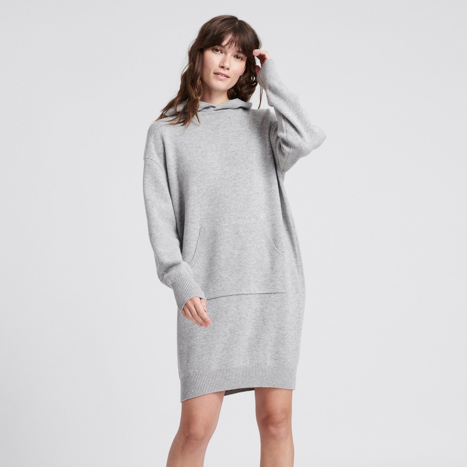 Naadam + Wool Cashmere Sweatshirt Dress