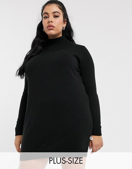 plus size polo neck jumpers