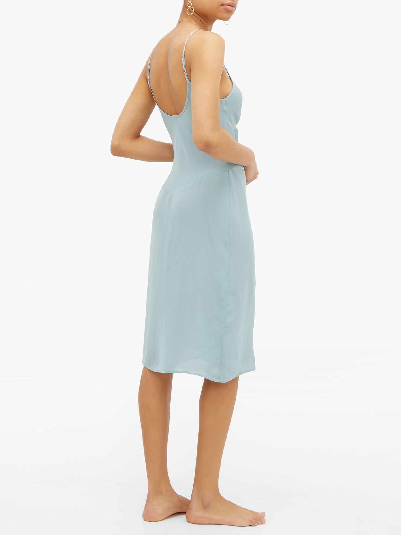 Araks Cadel Silk Crepe Slip Dress