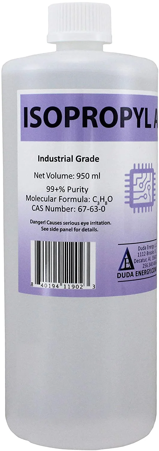 Duda Energy 950ml Bottle Of 99 Pure Isopropyl Alcohol Industrial Grade Ipa Concentrated Rubbing Alcohol