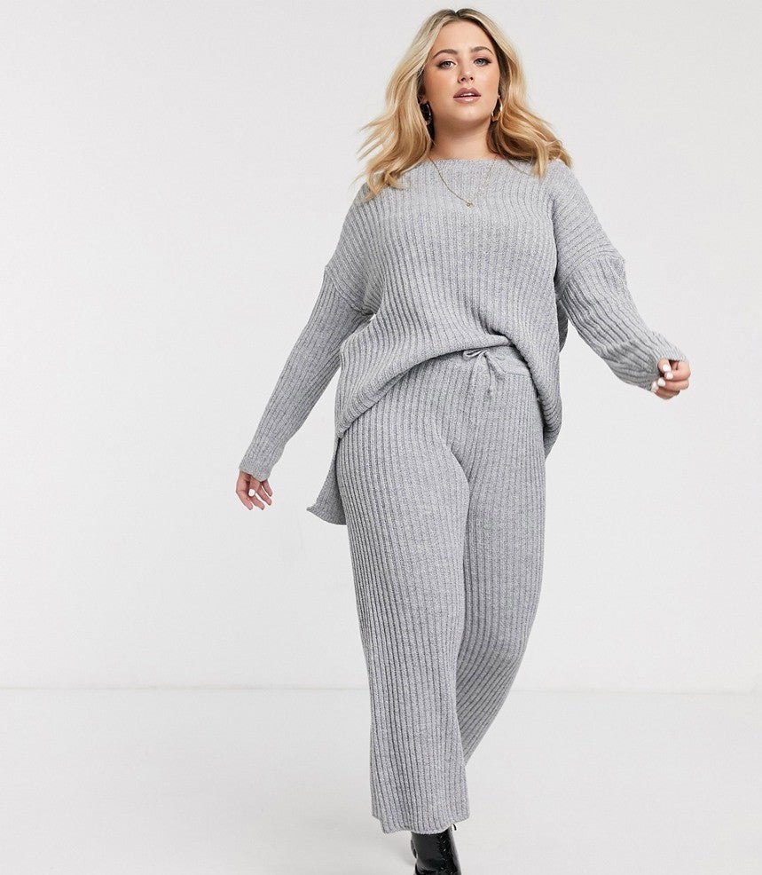 plus size knitted co ord