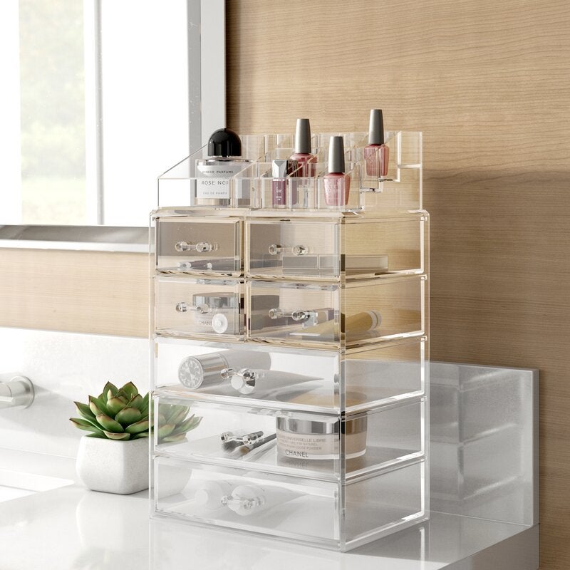 IKEE DESIGN®: Acrylic Makeup Organizer & Jewelry Storage Box
