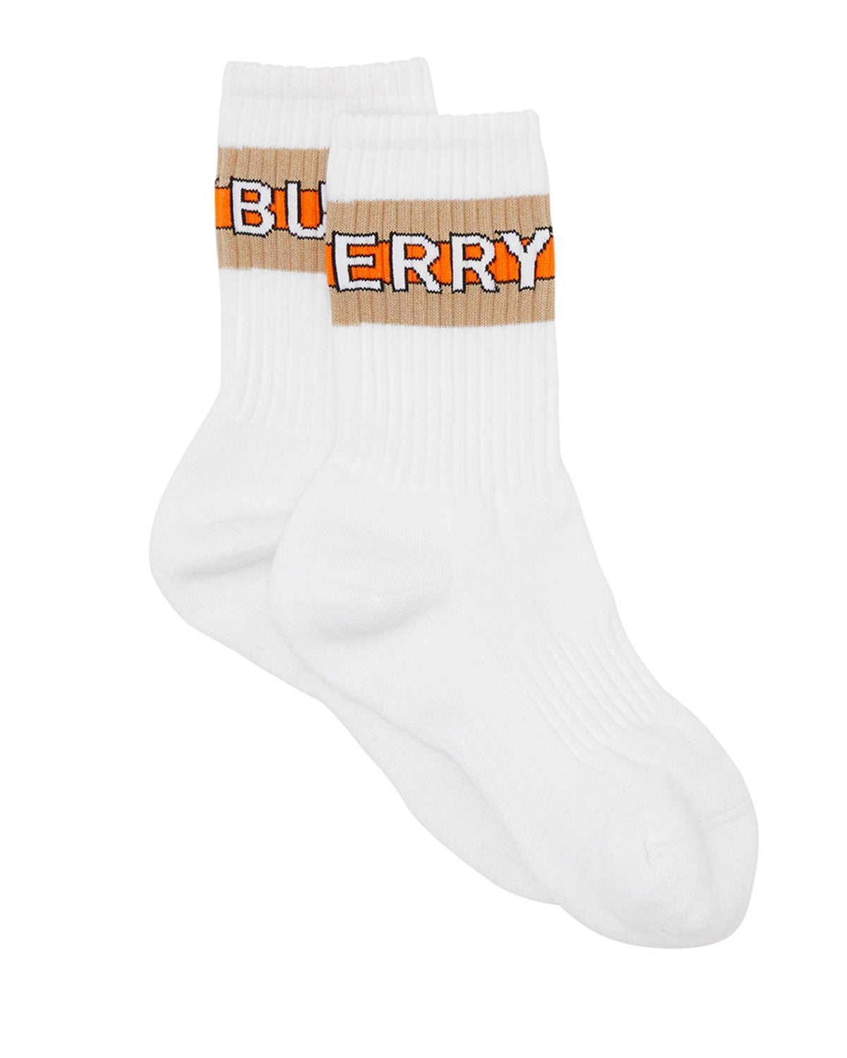 Burberry + Logo Intarsia Short Sport Socks