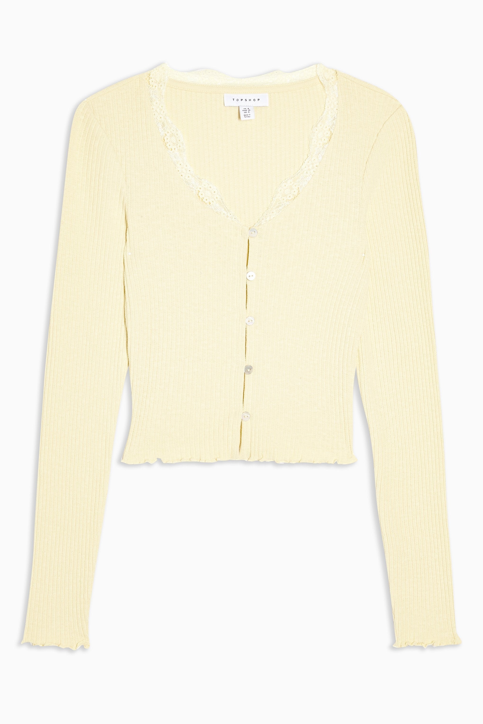 Topshop mustard sale cardigan