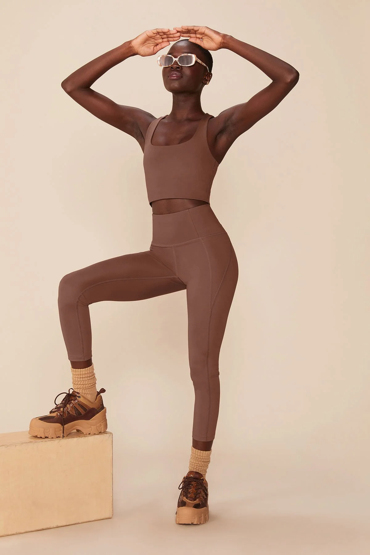 Girlfriend Collective Compressive High-Rise Legging - Black on Garmentory