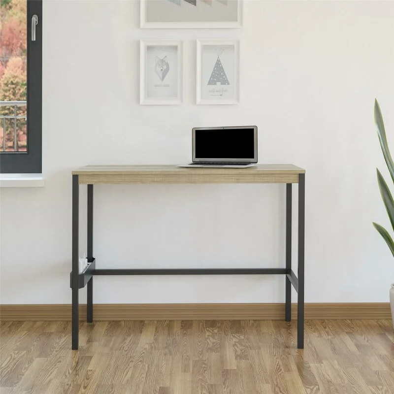 Ebern Designs Golden Oak Vanessa Desk