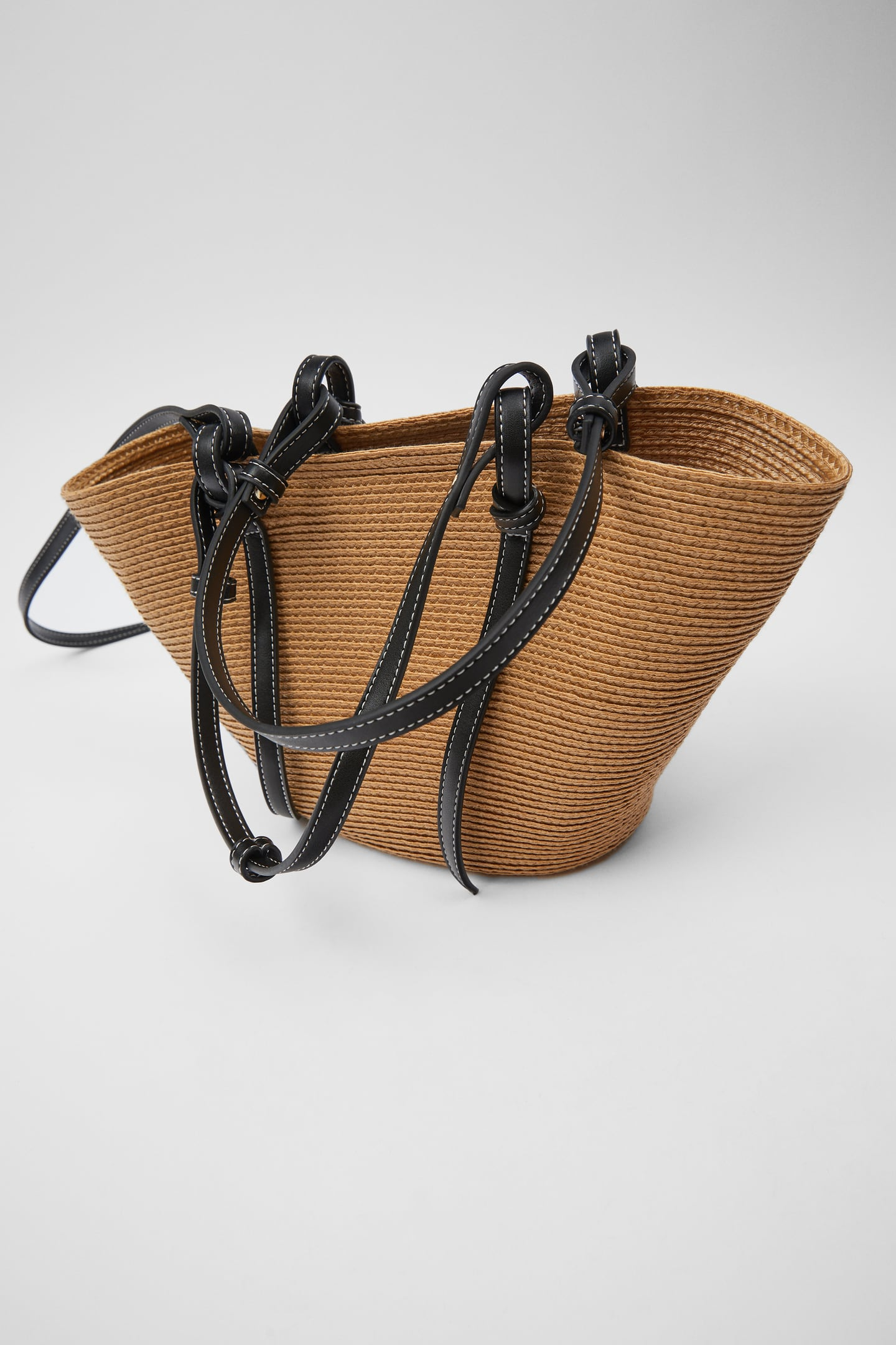 Zara + Woven Basket Bag