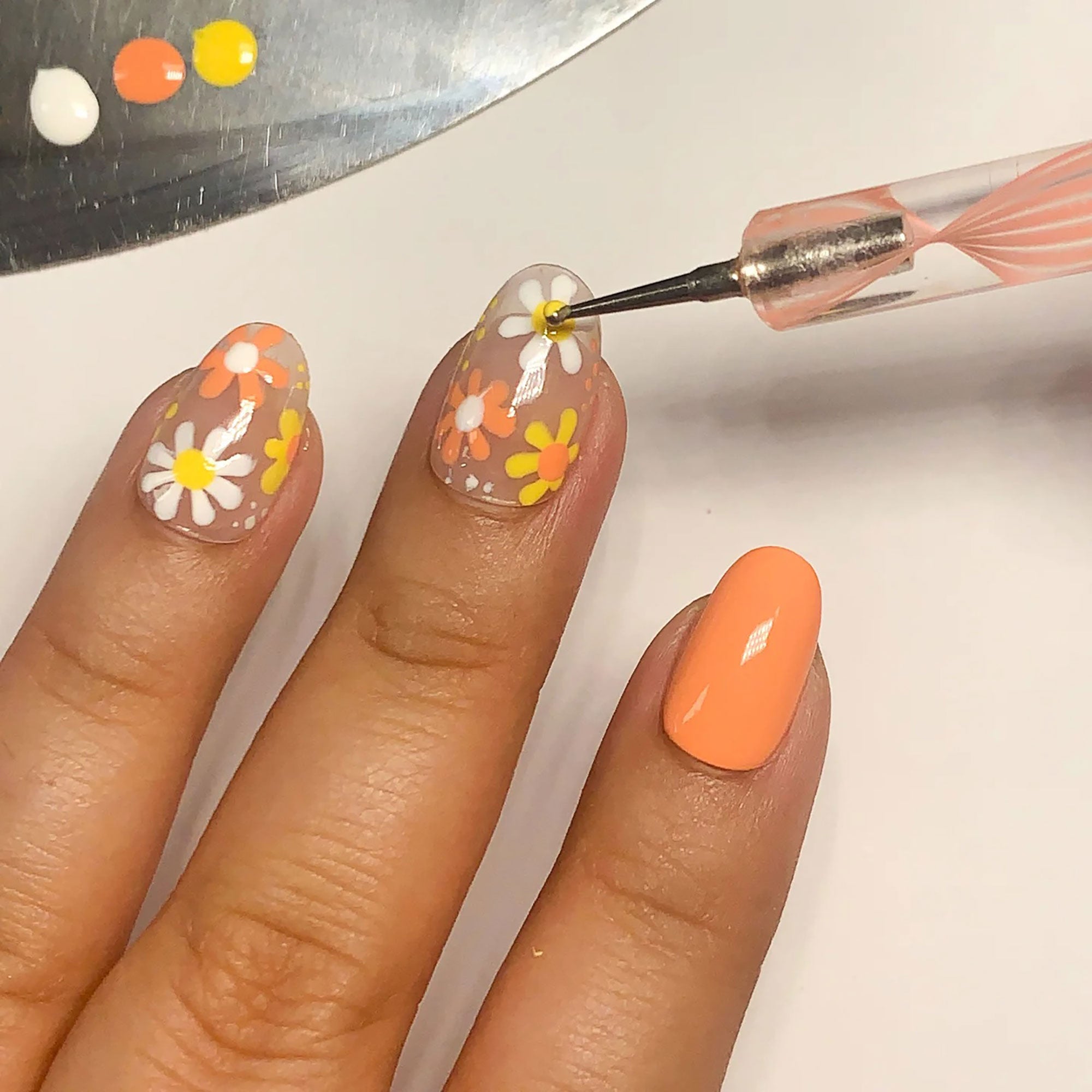 DIY #6: Simple 3 Petal Flower Nail Art Design – LP Nailed It! Easy DIY Nail  art for everyone