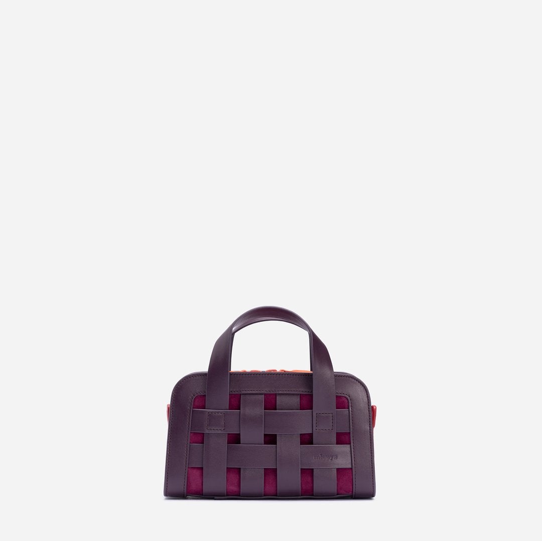 Mlouye Mini Woven Bag Cranberry