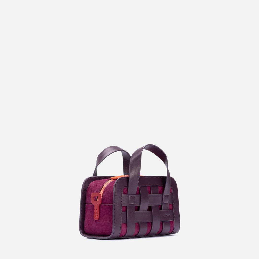 Mlouye Mini Woven Bag Cranberry